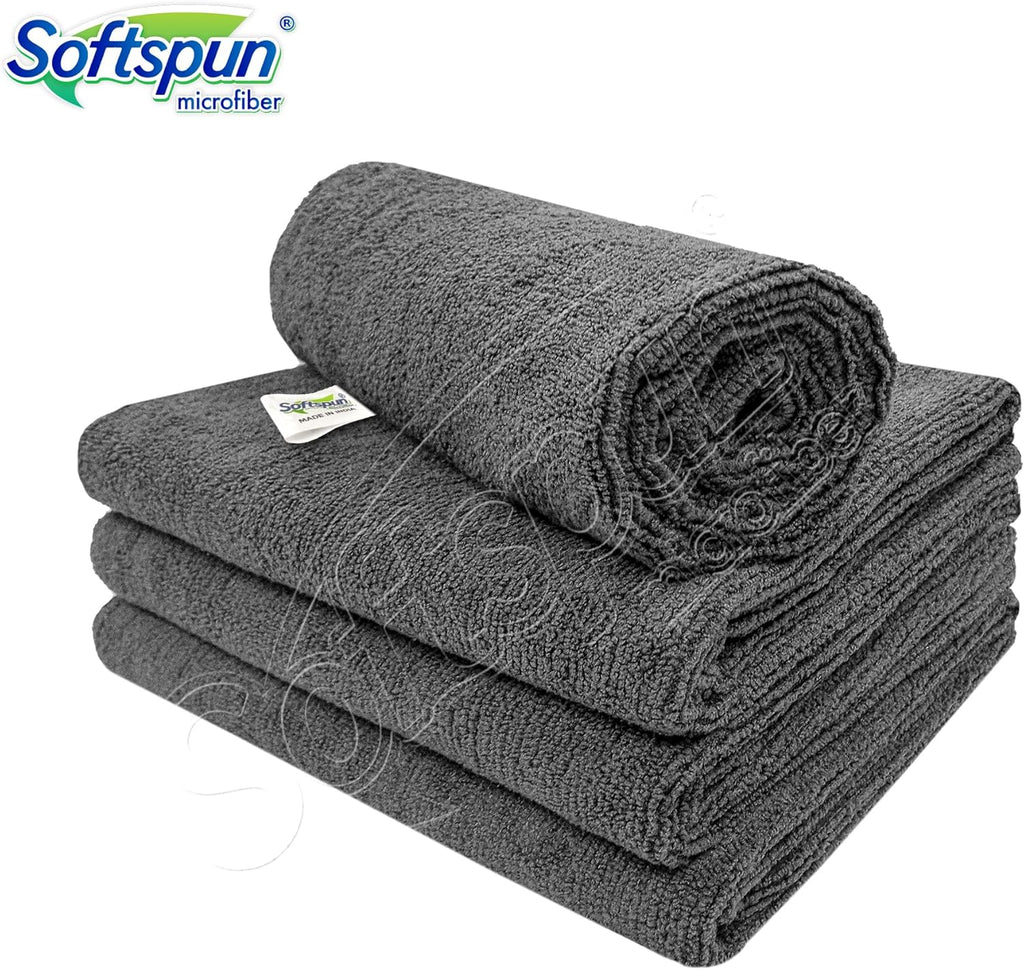Microfiber Cloth 4 pcs 40x40 cms 340 GSM Grey Thick