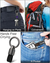 Load image into Gallery viewer, Car Key Chain Ring Clip Small Key Fob Accessory Zinc Alloy