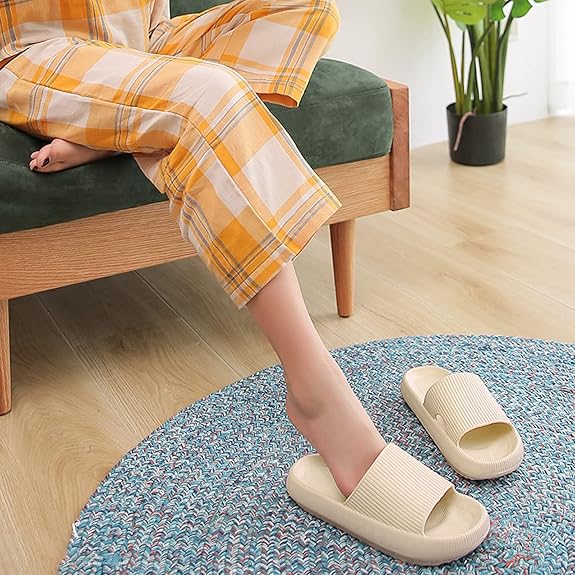 Soft Massage Slippers for Women Men Quick Drying Slides
