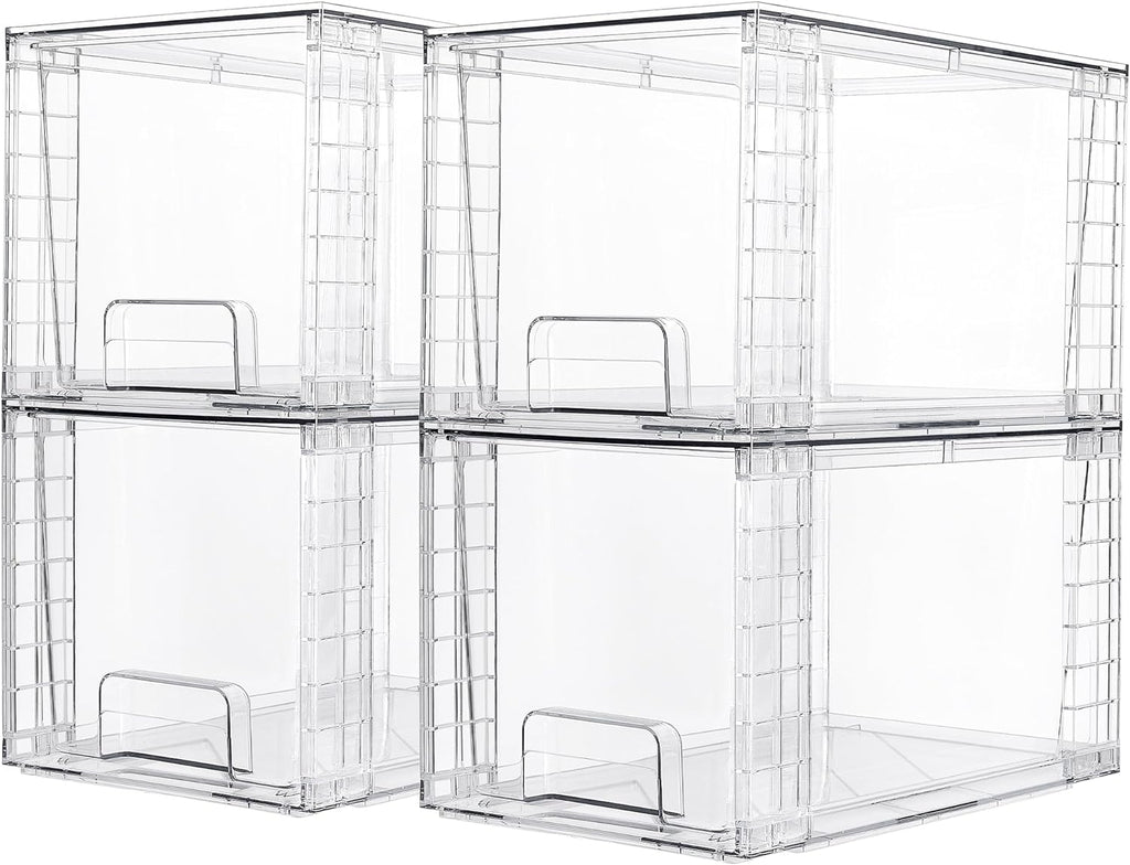 Vtopmart Stackable Storage Drawers Acrylic Closet Organizers