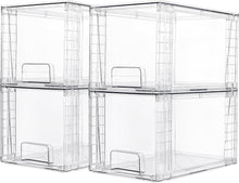 Load image into Gallery viewer, Vtopmart Stackable Storage Drawers Acrylic Closet Organizers