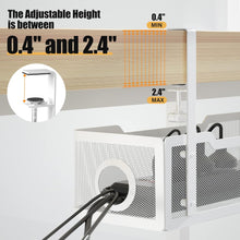 Load image into Gallery viewer, Cinati Under Desk Cable Management Tray White Cable Tray