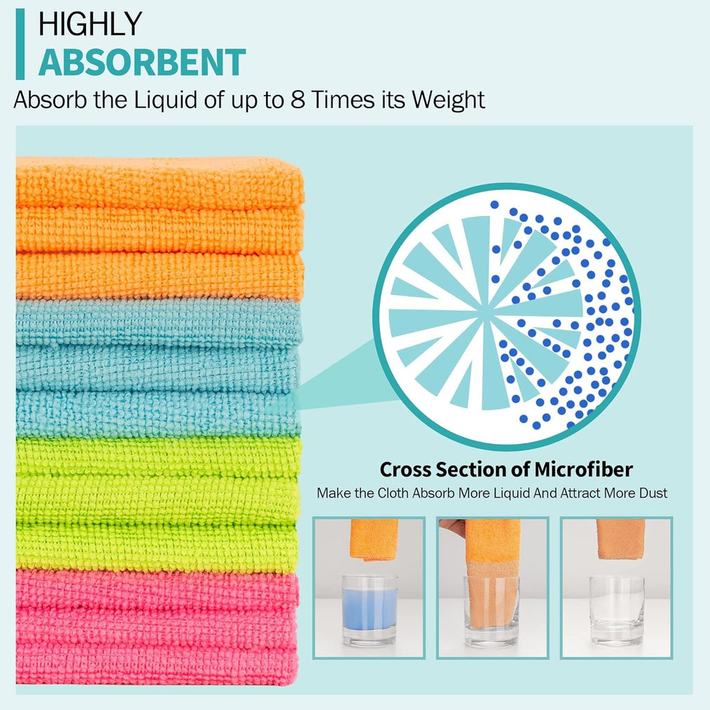 Microfiber Cleaning Cloth Multi Purposes Kitchen Towel Set