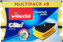 Load image into Gallery viewer, Vileda Glitzi Crystal Scourer Sponge Antibacterial Long