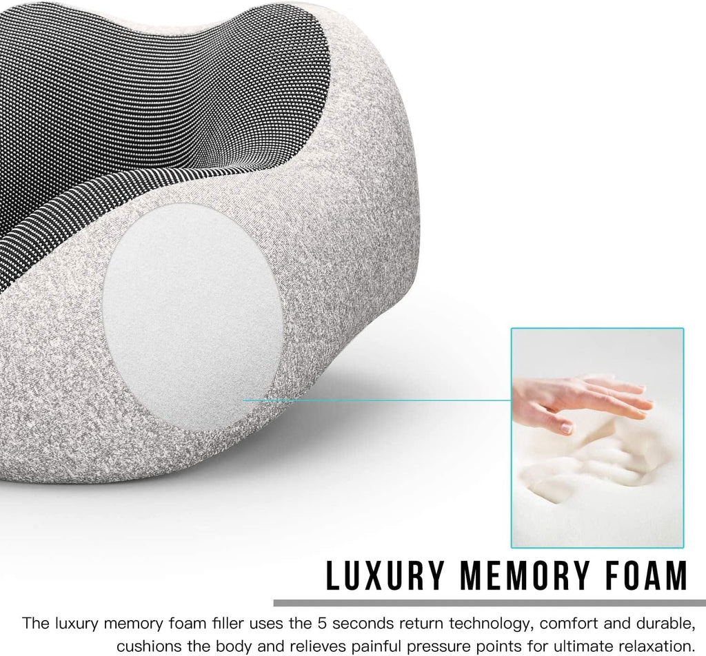 Travel Pillow for Sleeping Airplane Neck Pillow Kit