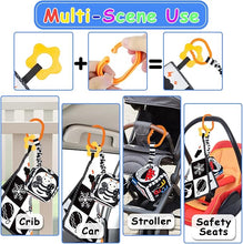 Load image into Gallery viewer, KUANGO High Contrast Baby Toys Newborn to Months Montessori Soft Book