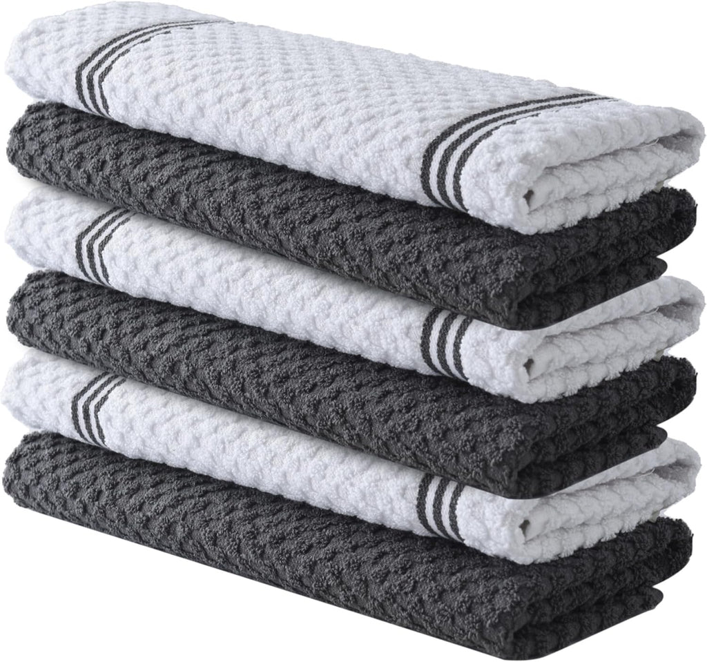 Premium Kitchen Towels 100 Cotton Absorbent Dish Towels