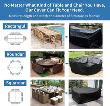 Load image into Gallery viewer, Patio Furniture Cover Waterproof Outdoor Table Chair Set Covers