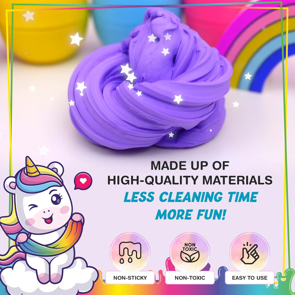 Butter Slime Kit for Kids Non Sticky Scented Soft Glossy