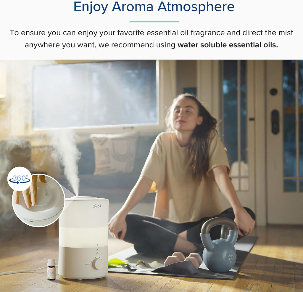 LEVOIT Humidifiers for Bedroom with Night Light Auto Off