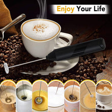 Load image into Gallery viewer, AMLINK Milk Frother Handheld Electric Frother Mini Whisk