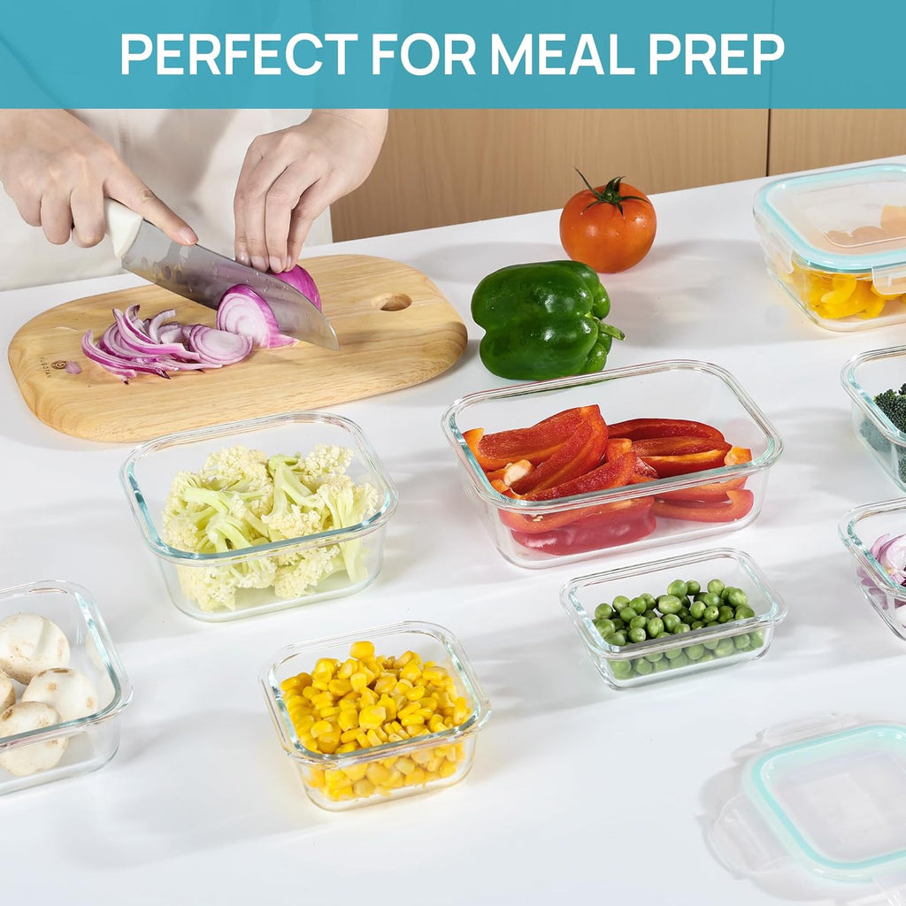 Vtopmart Glass Meal Prep Containers Leak Proof