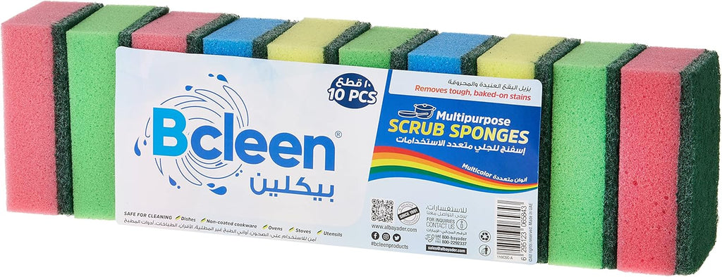 EZUK Anti Microbial Sponge Scrubber for Kitchen Bathroom