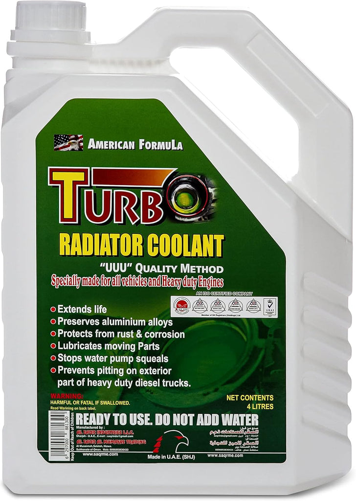 Turbo Radiator Coolant Green One Gallon