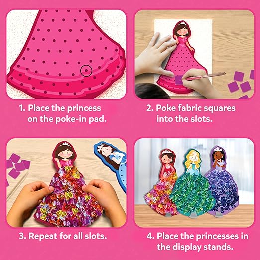 Skillmatics Poke-in Art Magical Princesses DIY Craft Kits
