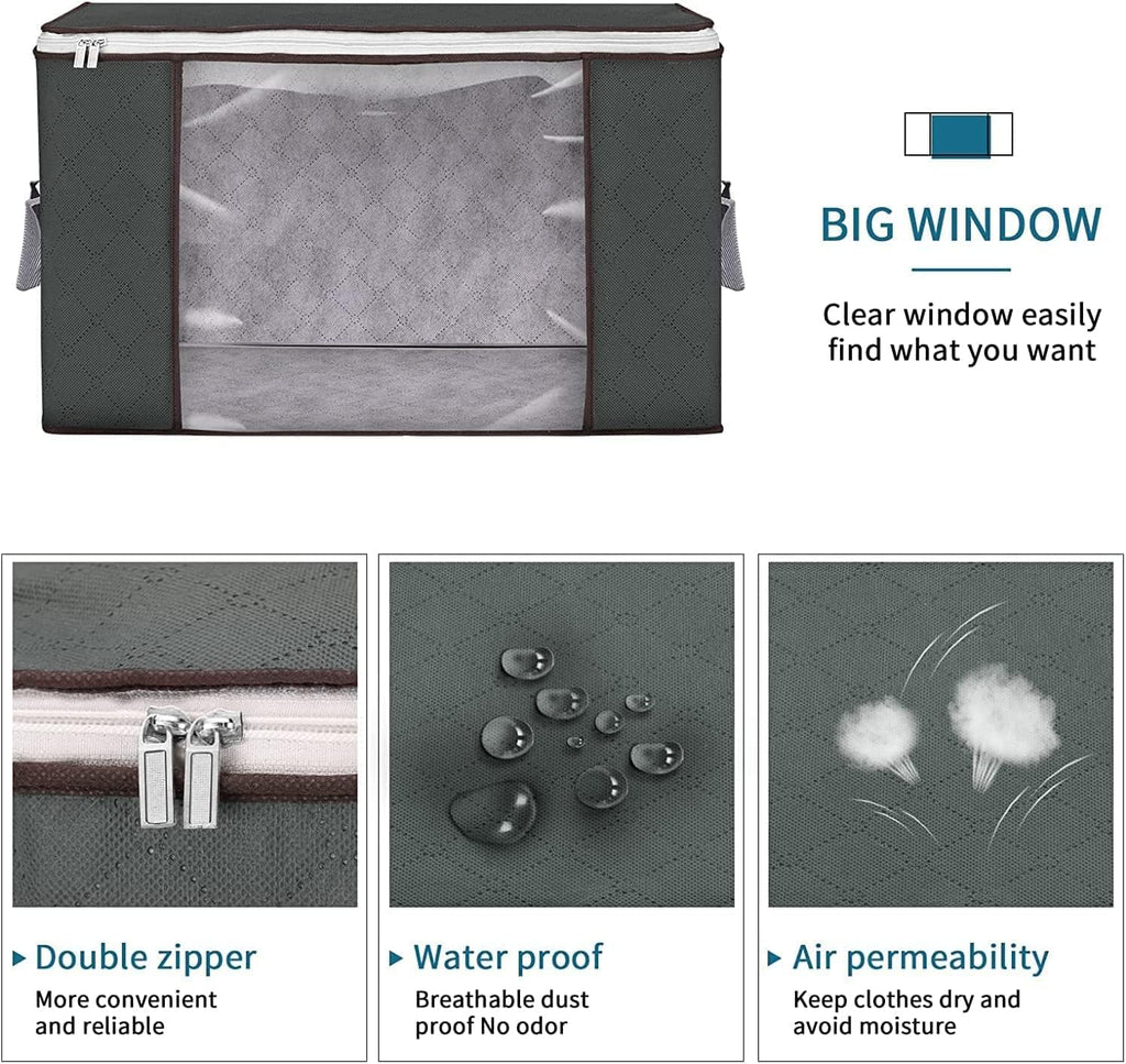 Large Capacity Bags Clothes Storage Organizers Foldable Durable
