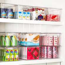 Load image into Gallery viewer, Vtopmart Clear Stackable Storage Bins with Lids Plastic Containers