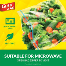Load image into Gallery viewer, Glad Zipper Food Storage Bags Size 14cm x 16cm 100pcs
