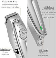 Load image into Gallery viewer, Kemei Professional Hair Clippers Beard Trimmer Cordless