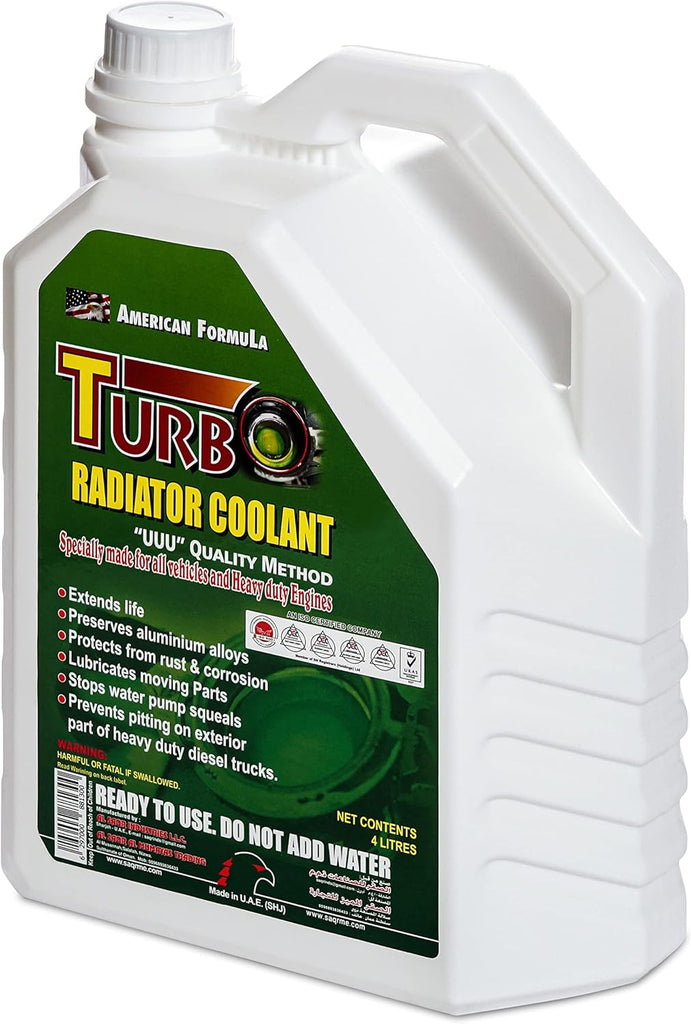 Turbo Radiator Coolant Green One Gallon