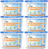 Moisture Absorbers Boxes 6 Pack Humidity Absorber Unscented