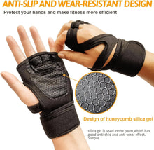 Load image into Gallery viewer, Ventilated Gym Workout Gloves Weight Lifting Gloves with Wrist Support