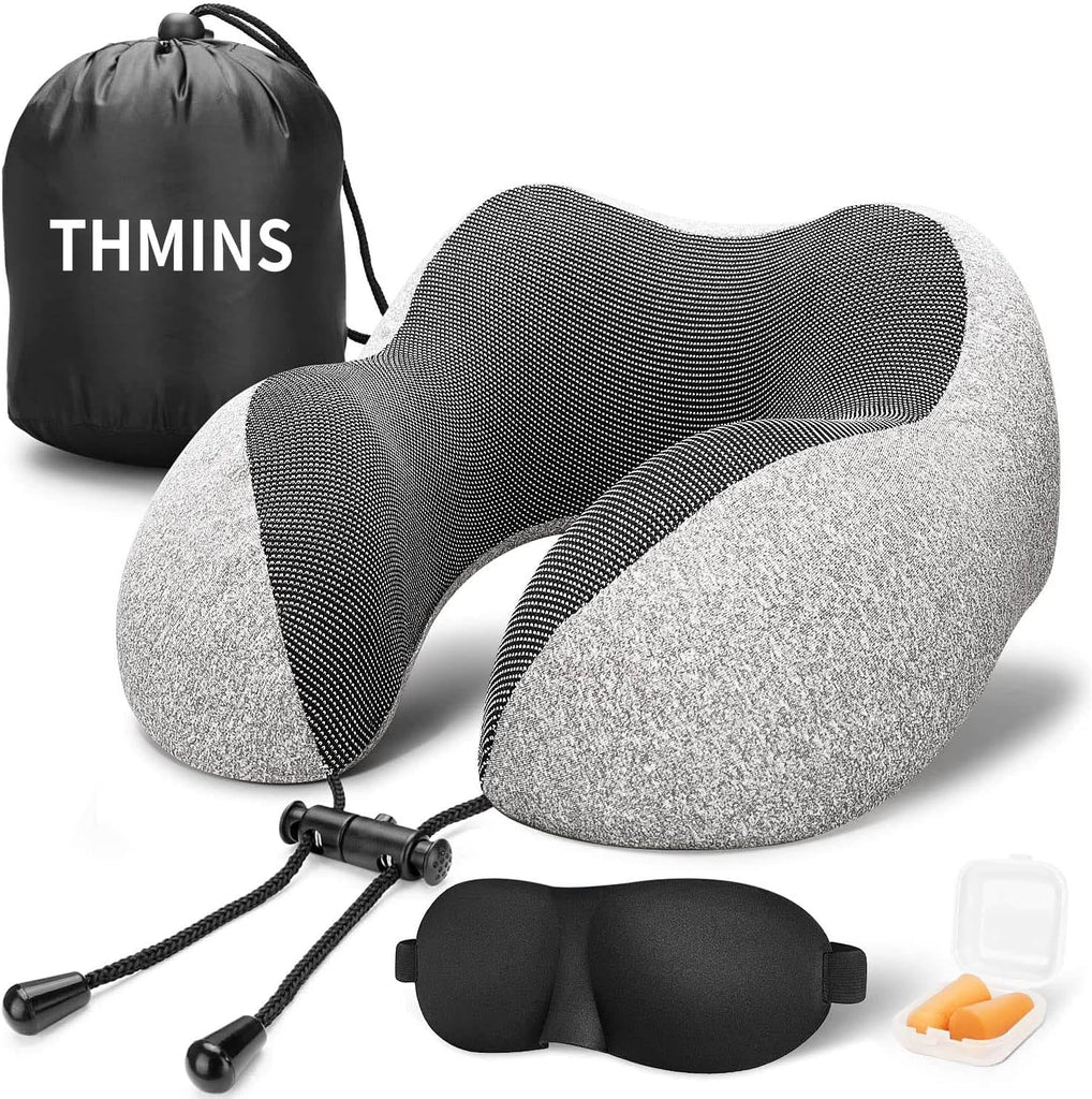 Travel Pillow for Sleeping Airplane Neck Pillow Kit
