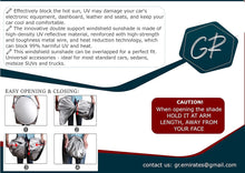 Load image into Gallery viewer, Car Windshield Sun Shade with Storage Pouch for Vehicle