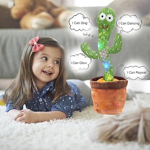 Avas Toys Dancing Cactus Talking Singing Toy