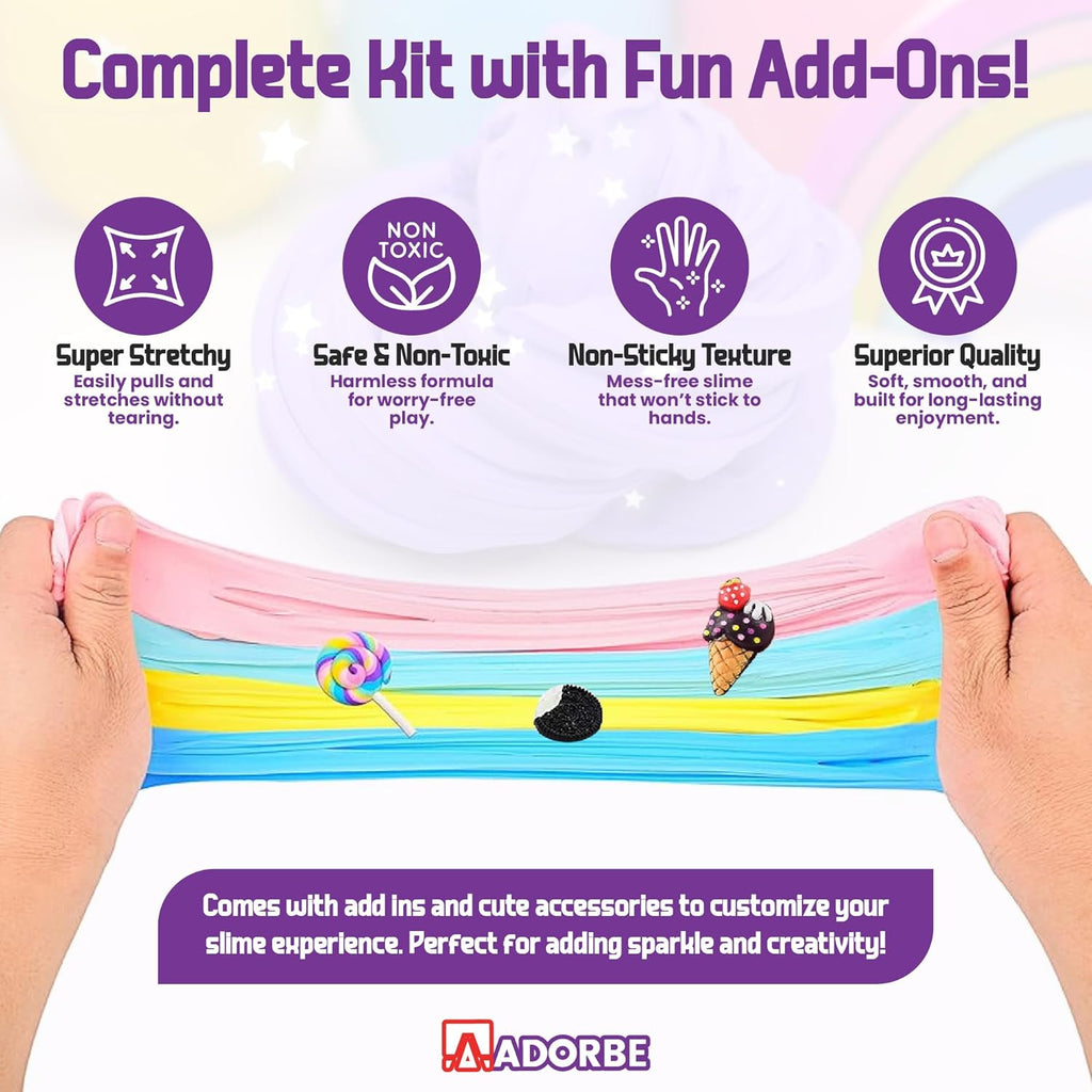 Butter Slime Kit Two Tone Ice Cream DIY Slime for Kids