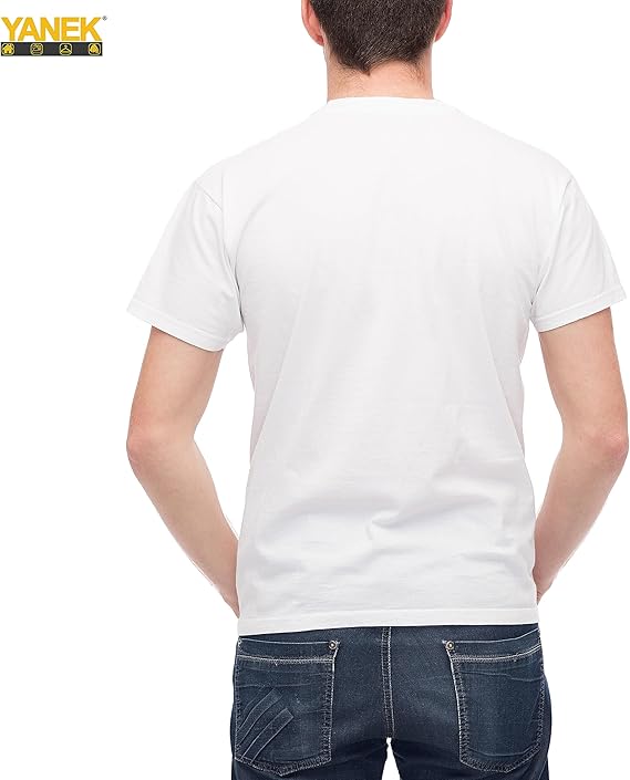 YANEK Solid Unisex Round Neck T Shirt Short Sleeve Cotton