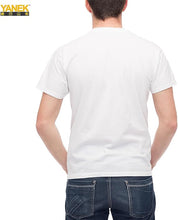 Load image into Gallery viewer, YANEK Solid Unisex Round Neck T Shirt Short Sleeve Cotton