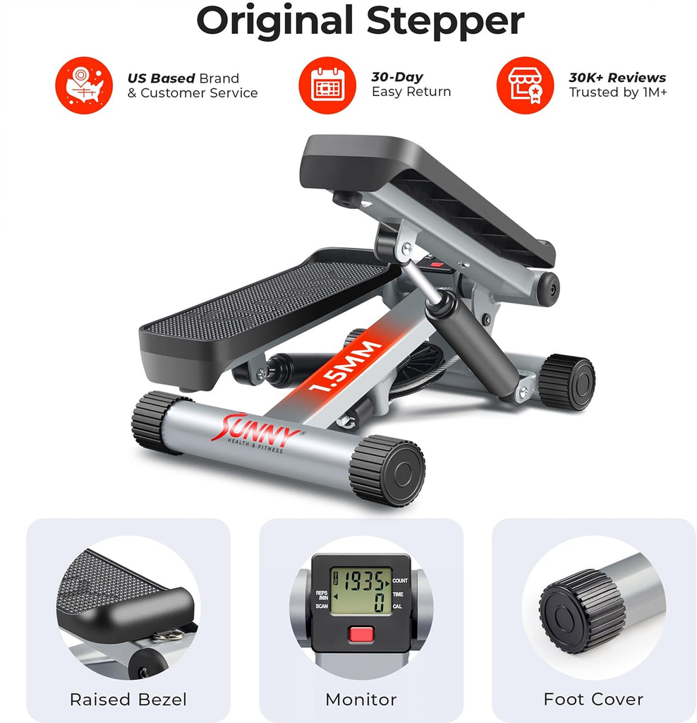 Sunny Health Fitness Mini Steppers for Home Exercise