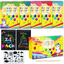 Load image into Gallery viewer, Scratch Book Party Favors For Kids Birthday Giveaways