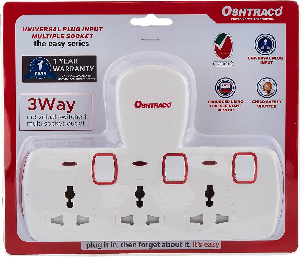 Multi Plug Extension Socket Outlet Extender Wall Charger