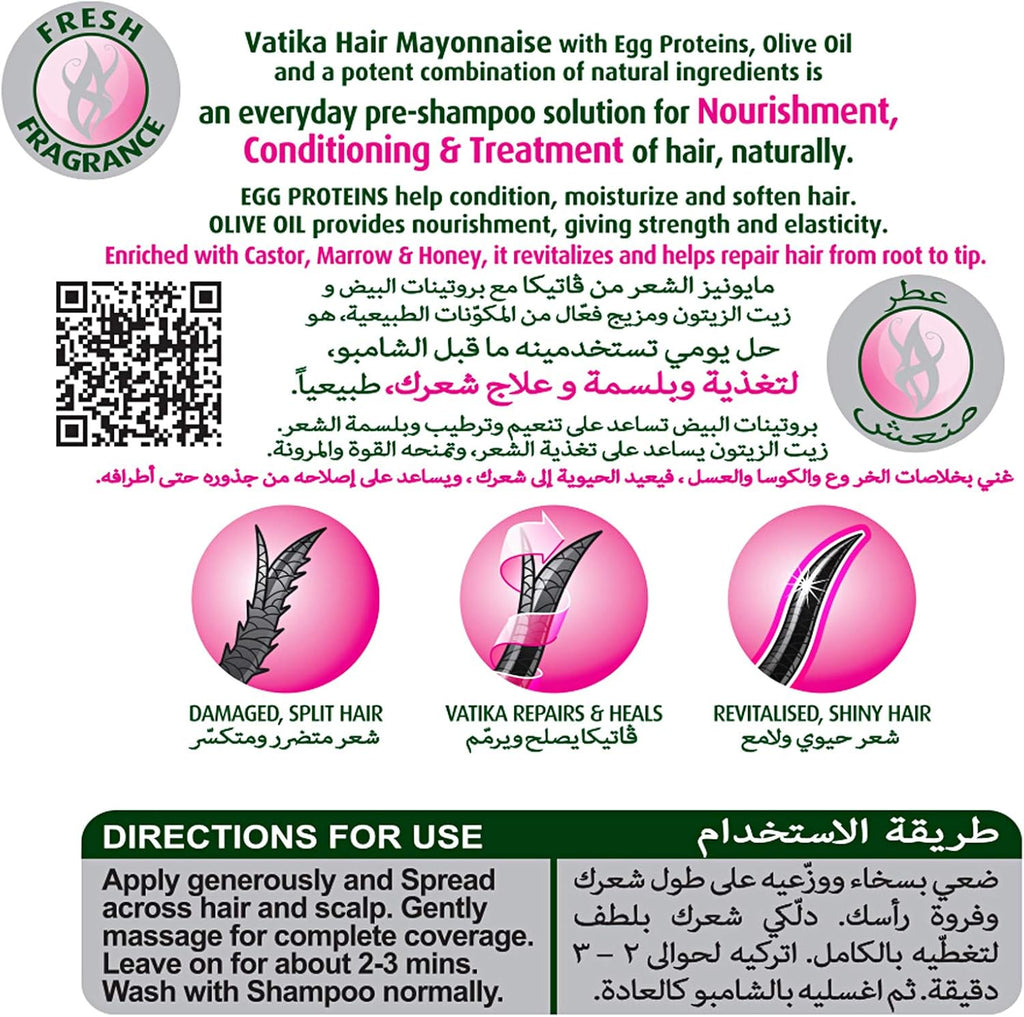 Vatika Naturals Repair Hair Mayonnaise For Damaged Hair
