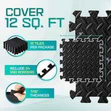 Load image into Gallery viewer, Interlocking Foam Mats for Gym Exercise Eva Floor Tiles