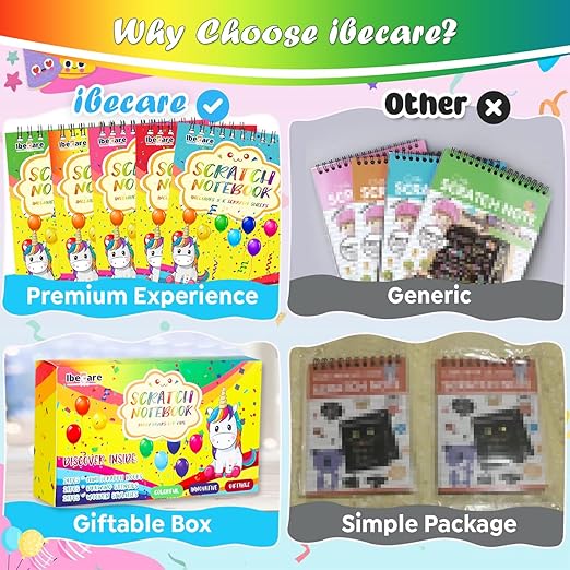 Scratch Book Party Favors For Kids Birthday Giveaways