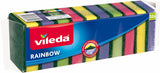 Vileda Rainbow Medium Foam Sponge Scourer Eco Friendly