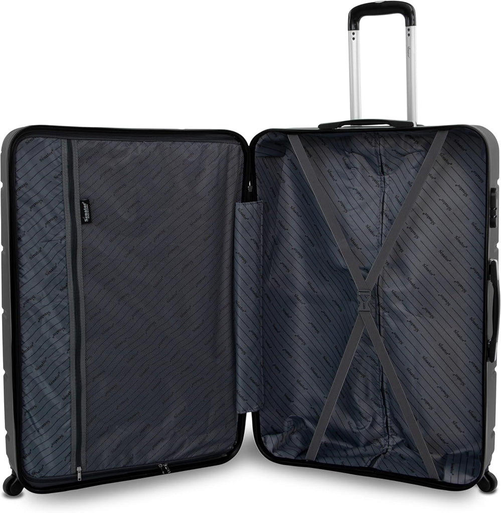 Senator Lightweight Luggage Checked Bag Durable Hard Shell Suitcase