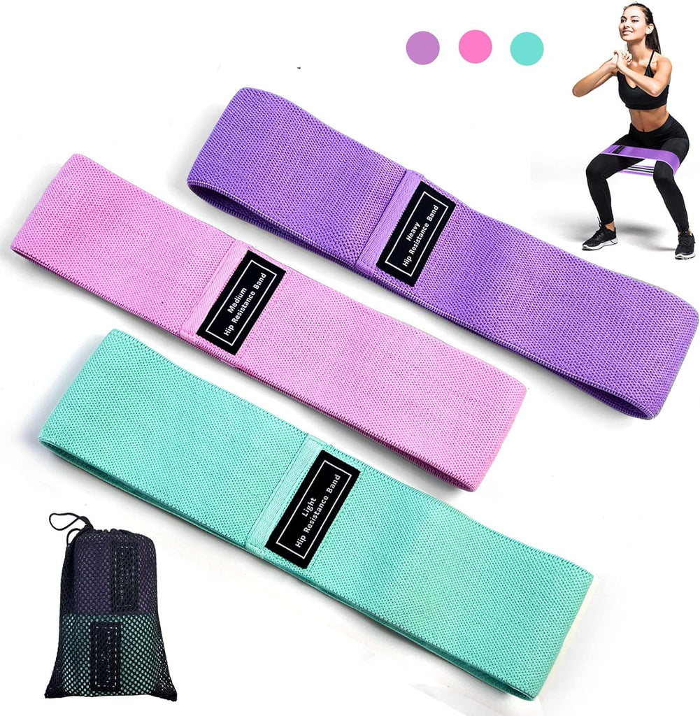 Resistance Bands Fabric Exercise Bands For Hip Legs Butt Glutes Workout