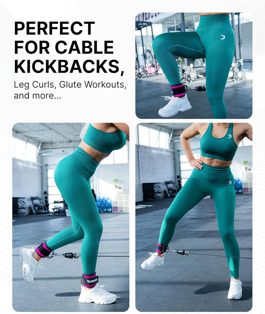 Ankle Straps for Cable Machines with Premium Padding