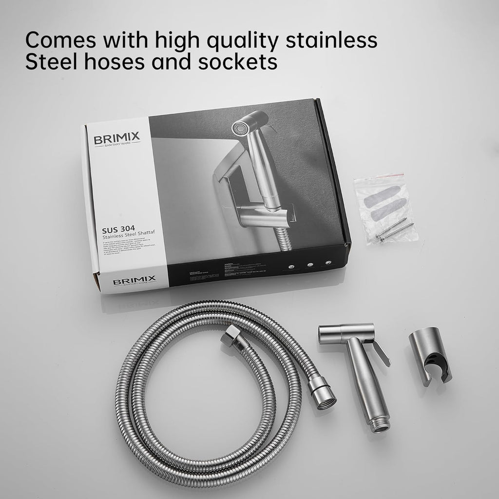 Handheld Bidet Sprayer for Toilet Shattaf Set Bathroom Cleaning