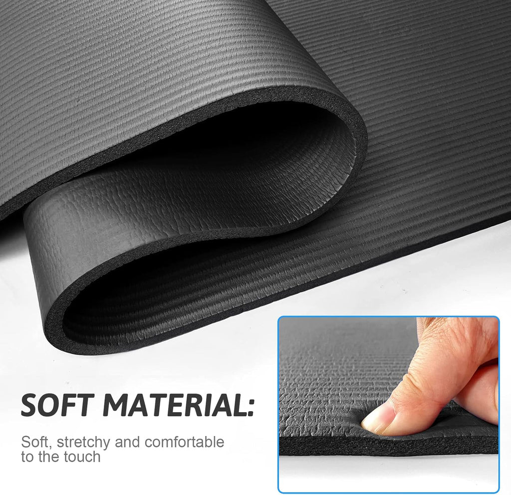 Yoga Mat Non Slip with Strap Included Exercise Mat
