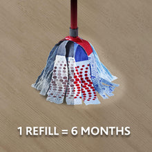 Load image into Gallery viewer, Vileda Supermocio Floor Mop Refill Red Spot Eraser Microfiber