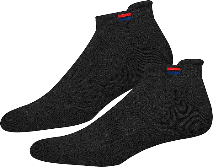 Mens Low Cut Athletic Cotton Ankle Socks Pack of 3
