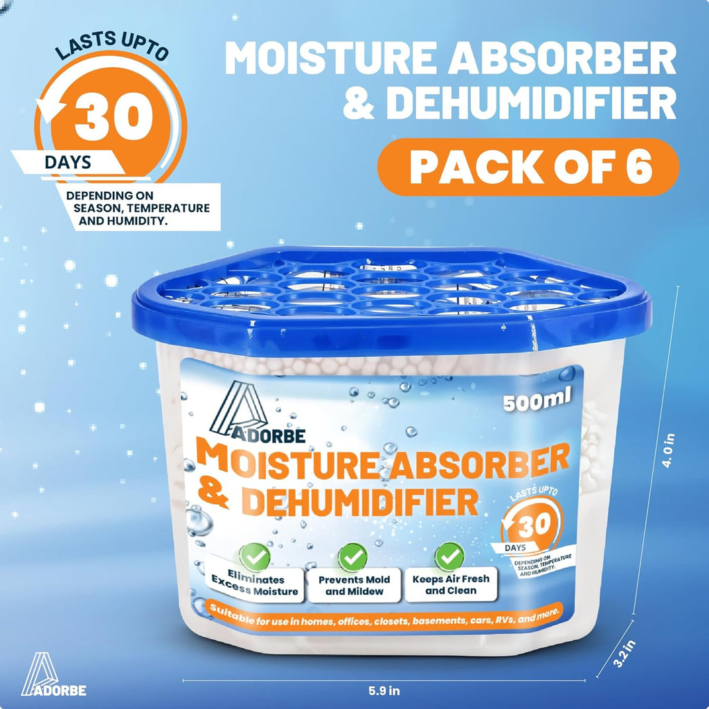 Moisture Absorbers Boxes 6 Pack Humidity Absorber Unscented