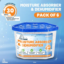 Load image into Gallery viewer, Moisture Absorbers Boxes 6 Pack Humidity Absorber Unscented