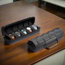 Load image into Gallery viewer, AUKURA Watch Storage Box for Five Watches Black