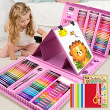 Load image into Gallery viewer, Art Supplies Kit for Kids with Easel and Coloring Tools